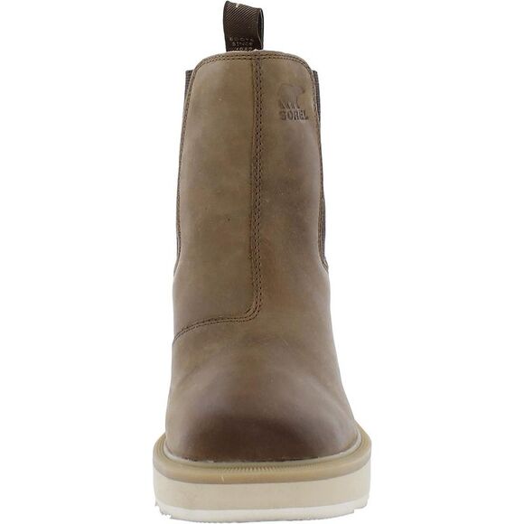 Sorel Womens Hi Line Tan Leather Padded Insole Chelsea Boots Shoes Imperfections - Picture 2 of 4